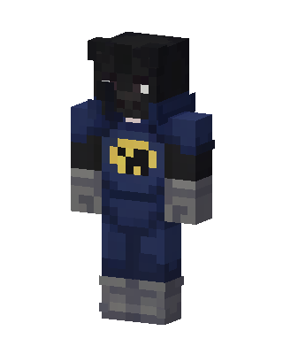 Dark Bat Hero skin, 3D preview