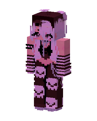 Pink Anime Girl Minecraft skin