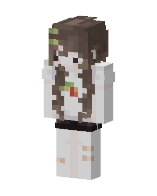 Cozy Hoodie Girl skin, 3D preview