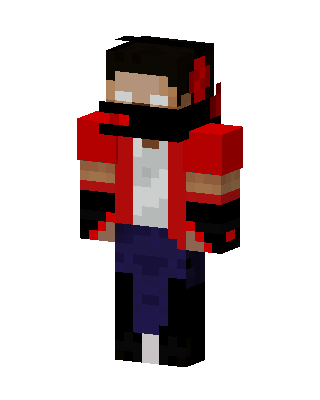 Red Hoodie Herobrine Minecraft skin