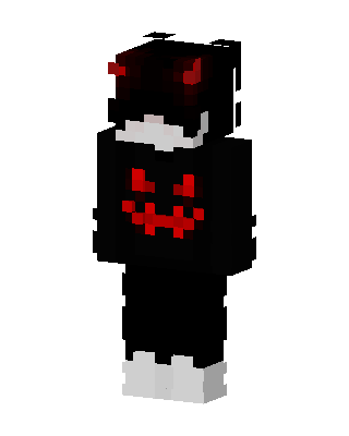 Black Glowing Villain skin, 3D preview