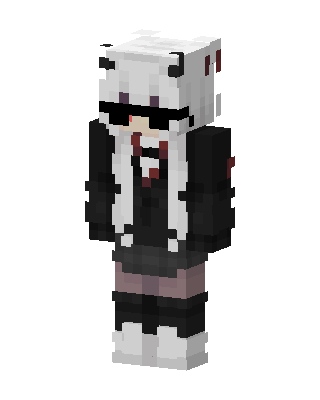White Hoodie Girl Minecraft skin