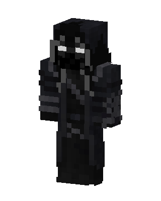 Black Hooded Villain Boy Minecraft skin