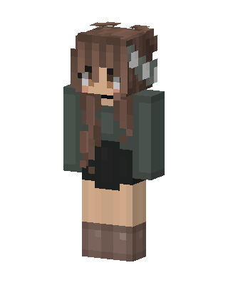Cozy Forest Girl skin, 3D preview
