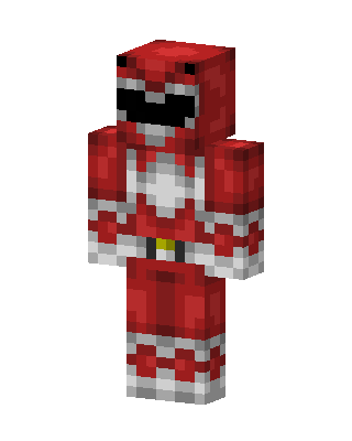 Red Ranger skin, 3D preview