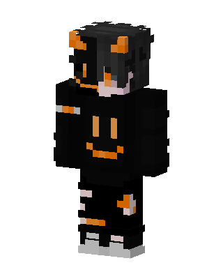 Pumpkin Hoodie skin, 3D preview