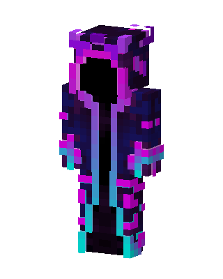 Neon Void Hoodie skin, 3D preview