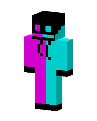 Neon Split skin, 3D preview