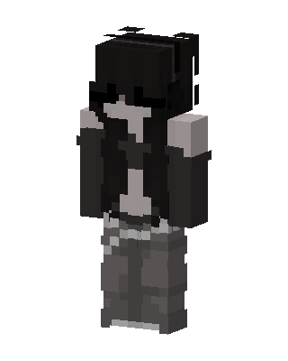 Goth Girl skin, 3D preview