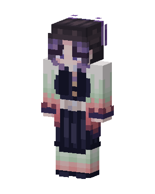 White Anime Girl Minecraft e-girl skin