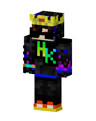 Black Gamer Boy skin, 3D preview