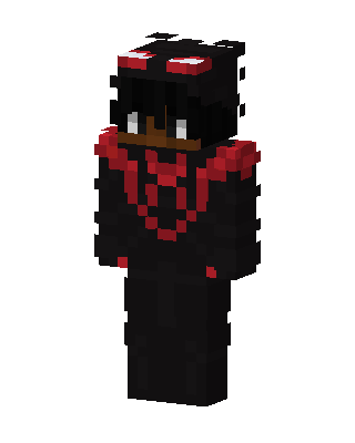 Black Villain Boy skin, 3D preview