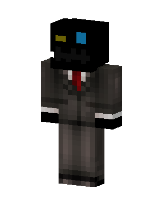 Gray Robot Boy skin, 3D preview