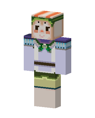 Leafy Traveler skin, 3D preview
