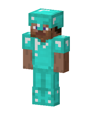 Teal Knight Boy skin, 3D preview