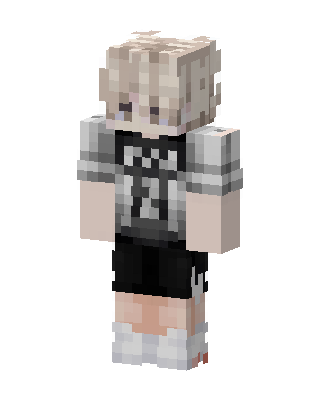 Blond Streetwear Boy skin, 3D preview