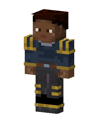 Navy Officer skin, 3D preview