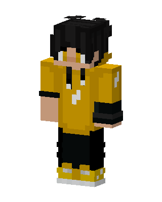 Golden Hoodie skin, 3D preview