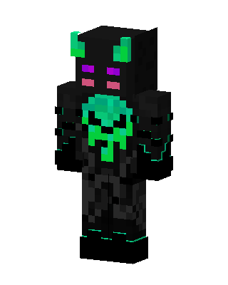 Black Villain Boy skin, 3D preview