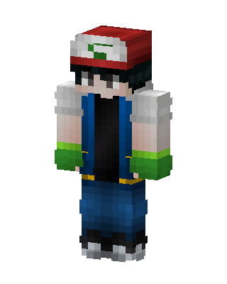 Ash Ketchum skin, 3D preview