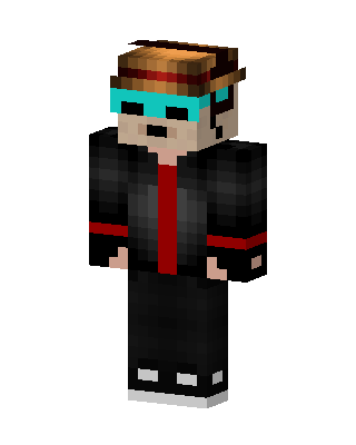 Black Suit Boy skin, 3D preview