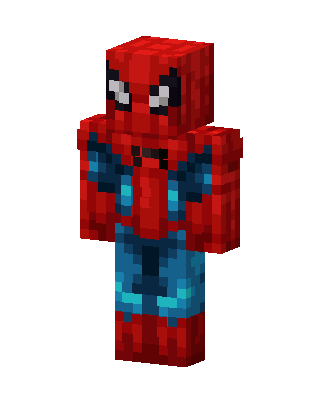 Spider-Man Minecraft red skin