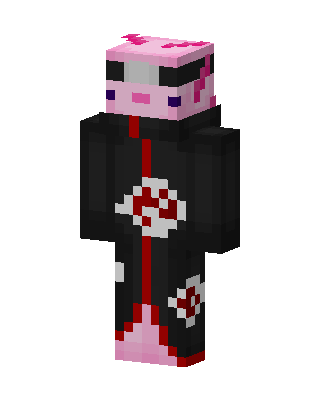 Axolotl Akatsuki skin, 3D preview