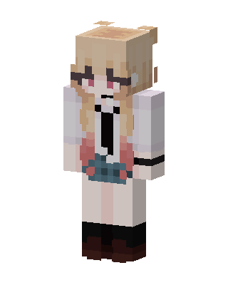 White Student Girl Minecraft skin