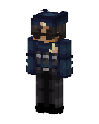 Riot Officer skin, 3D preview