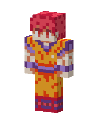 Gold Player Girl skin, 3D preview