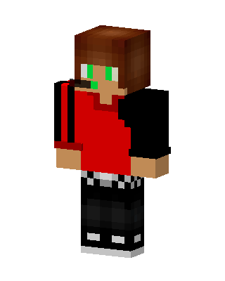Red Hoodie Gamer Minecraft skin