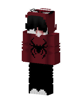 Crimson Spider Minecraft Halloween skin
