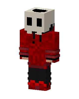 Red Masked Skeleton skin, 3D preview