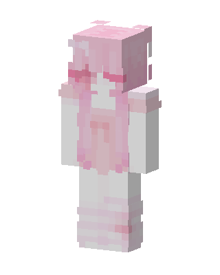 Pink Cutie Girl skin, 3D preview