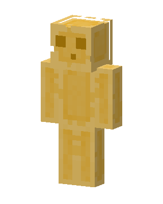 Golden Slime skin, 3D preview