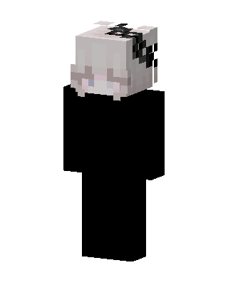 Black Emo Girl Minecraft goth skin