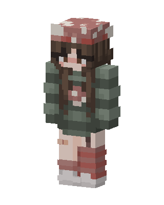 Mushroom Cozy Girl Minecraft skin