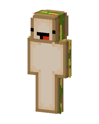 Sandwich Man skin, 3D preview