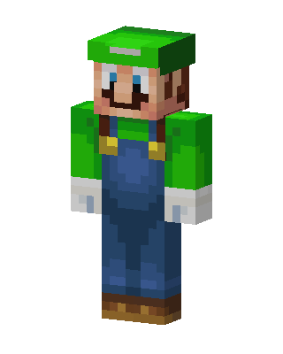 Green Gamer Boy skin, 3D preview