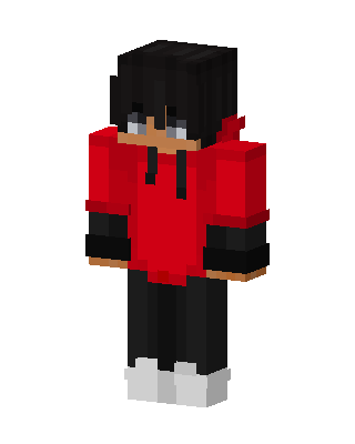 Crimson Hoodie skin, 3D preview