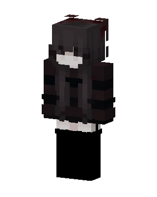 Dark Gothic Girl Minecraft skin