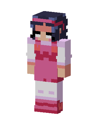 Pink Player Girl Minecraft skin