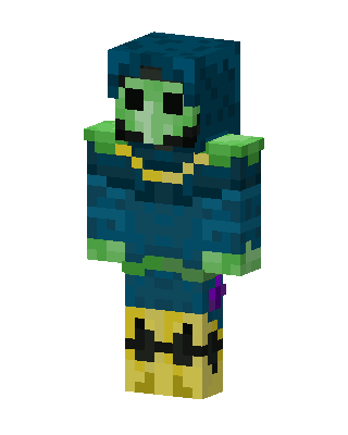 Blue Hero Boy skin, 3D preview