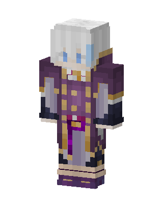 Purple Hero Girl Minecraft skin