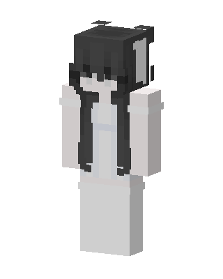 Ghostly Maiden Minecraft anime skin