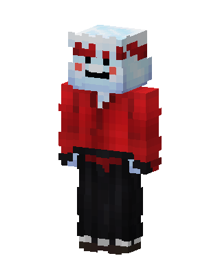 Red Hoodie Ghost Minecraft skin