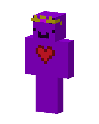 Purple Heart Royal skin, 3D preview