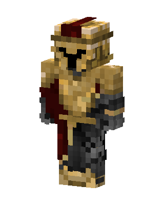 Golden Spartan Minecraft skin