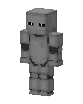 Stone Golem skin, 3D preview