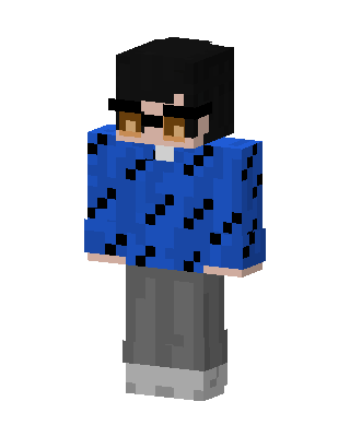 Blue Sweater Shades skin, 3D preview